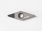 PCD equipped VCGT indexable insert PCD equipped VCGT indexable insert on carbide base body