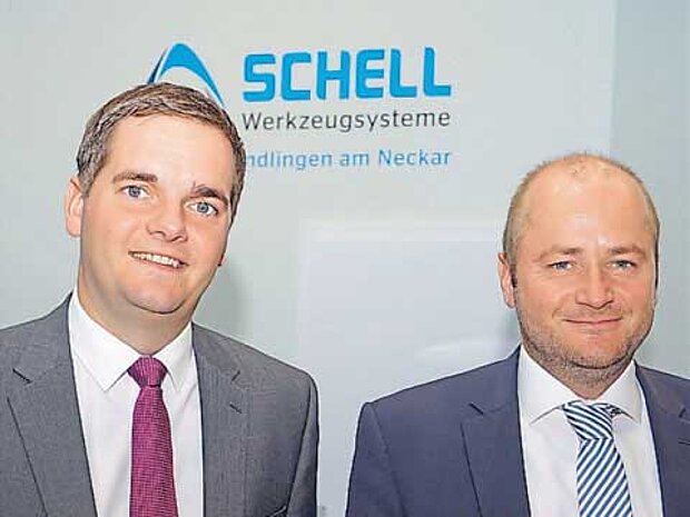 SCHELL auf der AMB 2018 in Stuttgart. V.l.n.r: Daniel Schell, Andre Schell (GF)