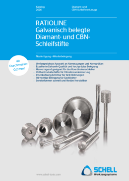 RATIOLINE Galvanisch belegte Diamant- und CBN-Schleifstifte von SCHELL