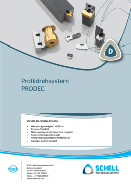 PRODEC profile turning tools – made by Schell