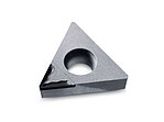 PCD indexable insert with lasered cutting edge, clearance angle and chip breaker PCD indexable insert with lasered cutting edge, clearance angle and chip breaker